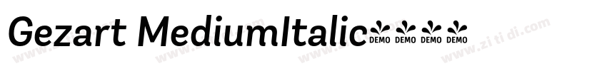 Gezart MediumItalic字体转换